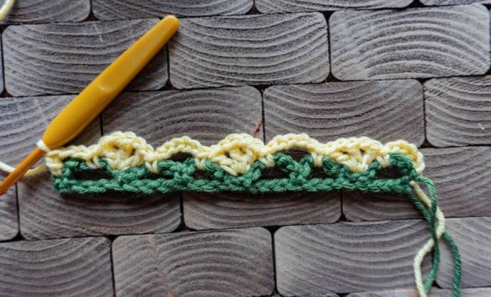 Argyle Shell Crochet Stitch Photo Tutorial