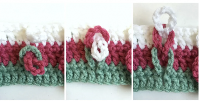 Braided Loops Crochet Stitch: A Symphony of Texture and Color