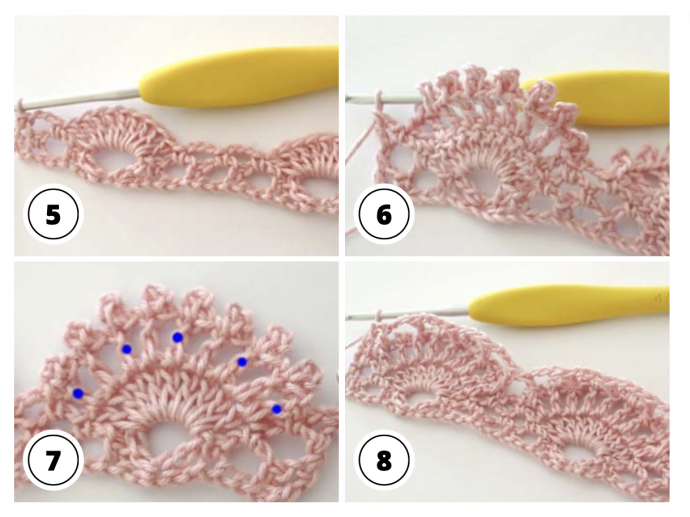 Crochet Creative: Beautiful Multicolor Shell Stitch