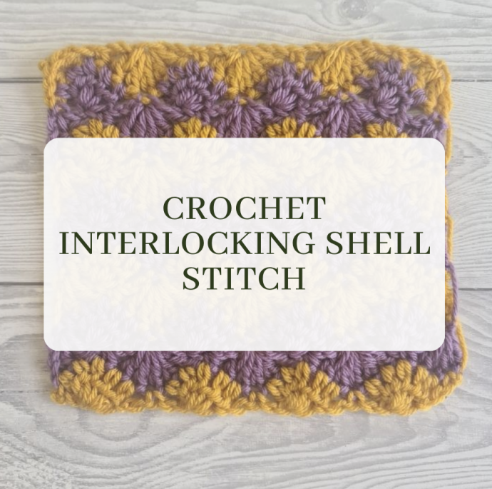 Crochet Interlocking Shell Stitch