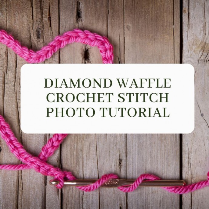 Diamond Waffle Crochet Stitch Photo Tutorial