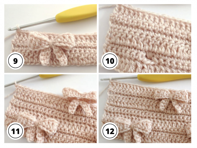 Crochet Bow Stitch Tutorial