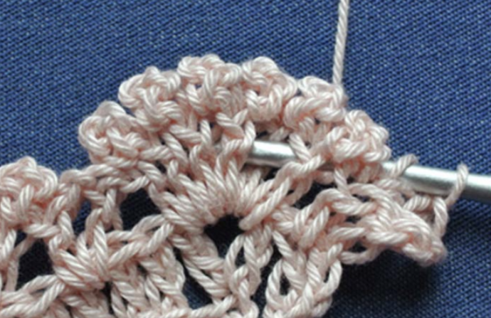 Crochet Textured Shell Stitch with Lines