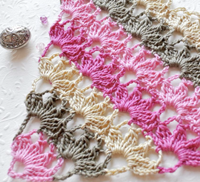 Crochet Tutorial: How to Make a Triangle Shawl