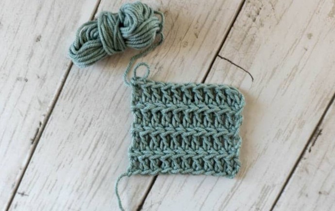 Double Crochet Rib Stitch Photo Tutorial