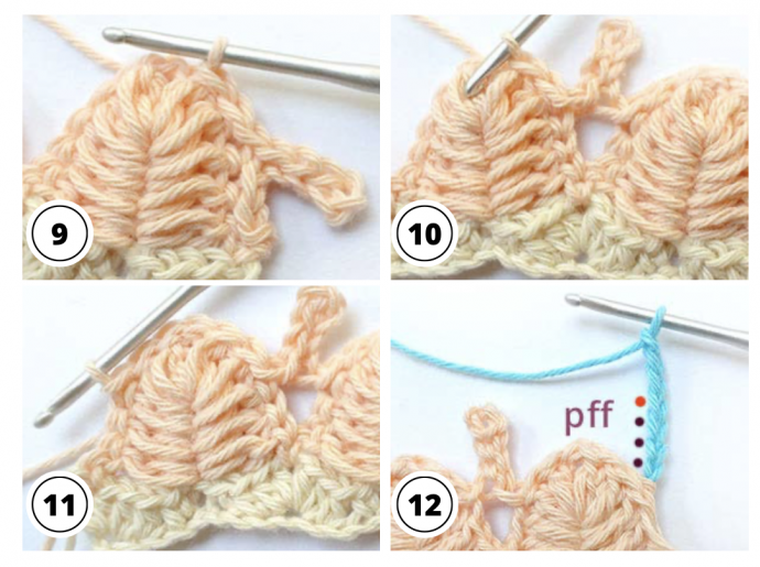 How To Crochet Lined Leaf Stitch
