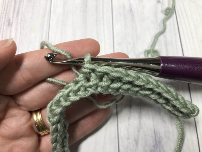 How to Crochet the Half Double Slip Stitch Photo Tutorial