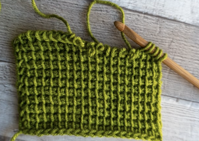 How to Fix a Dropped Stitch in a Flat Row of Tunisian Crochet