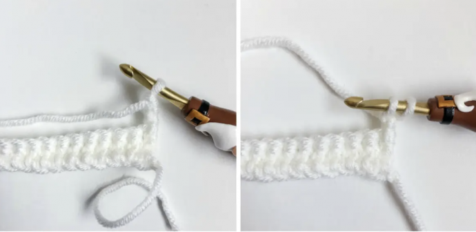 Linked Double Crochet Stitch Photo Tutorial