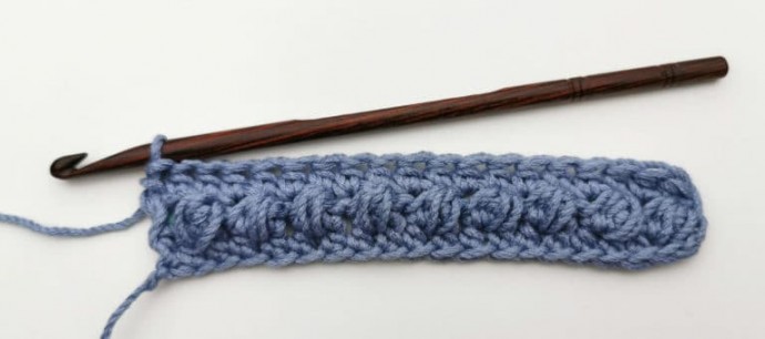 Puffs and Slip Stitches Crochet Stitch Photo Tutorial