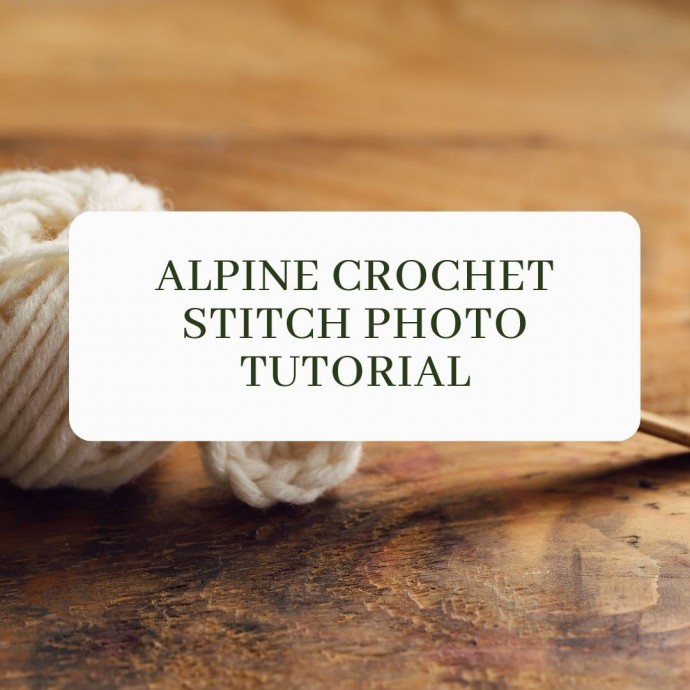 Alpine Crochet Stitch Photo Tutorial