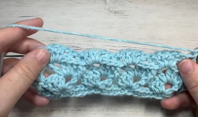 How to Crochet the Slanted Shell Stitch Photo Tutorial
