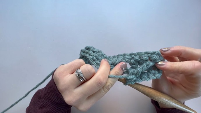 Tweed Twisted Cable Crochet Stitch Photo Tutorial