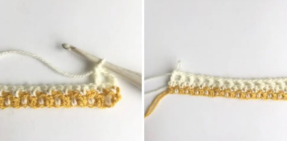 Woven Interlocking Arched Columns Crochet Stitch Photo Tutorial