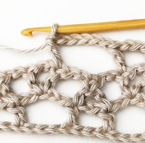 Lacy Interlocked Circles Crochet Stitch Photo Tutorial