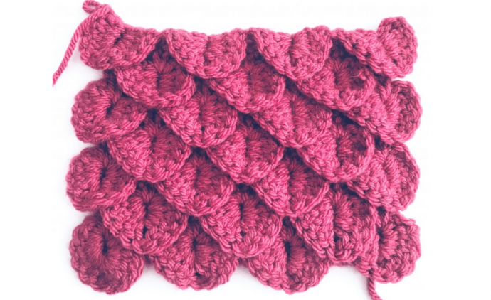 Crochet Basics: Crocodile Stitch Crochet Basics: Crocodile Stitch