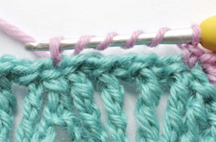 Crochet Rhombe Shell Stitch