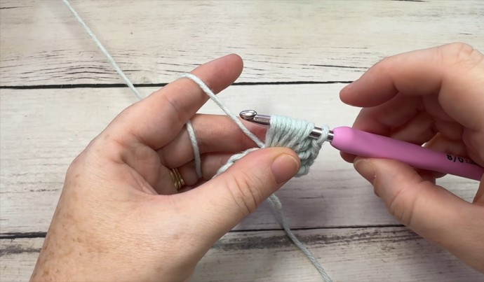 How to Crochet the Slanted Puff Shell Stitch Photo Tutorial