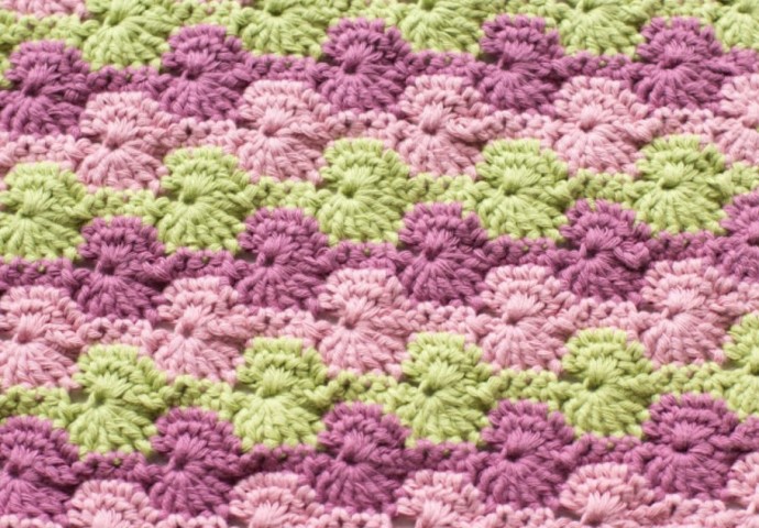 Meadow Afghan Square Crochet Pattern