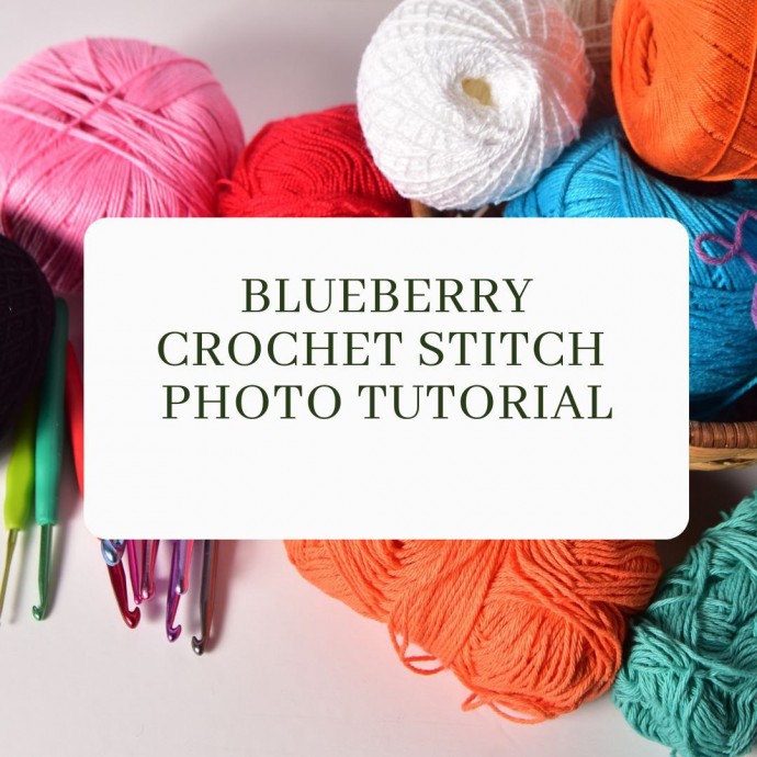 Blueberry Crochet Stitch Photo Tutorial