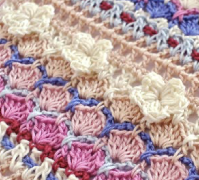 Flower Shell Crochet Stitch