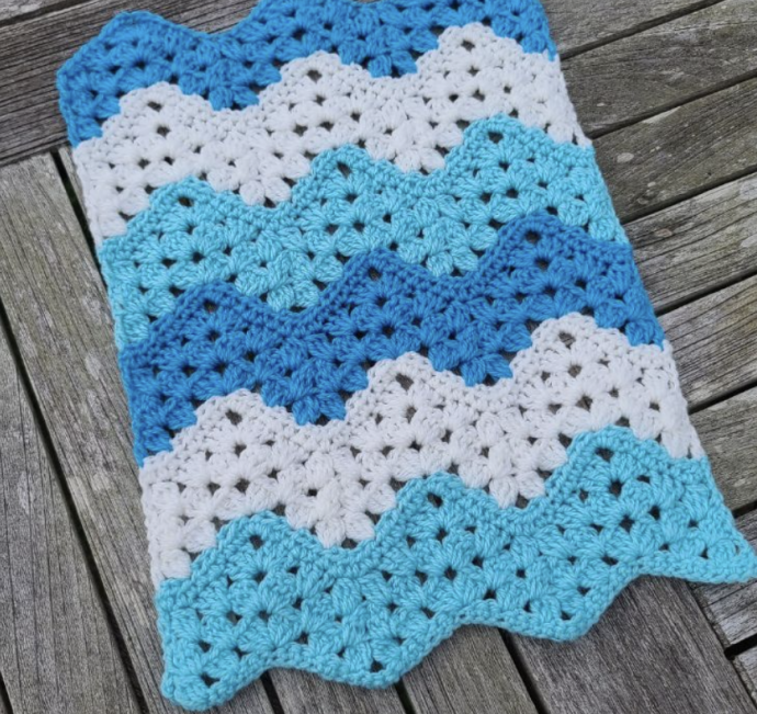 Crochet Chevron Swirls Stitch