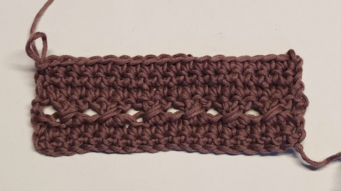 How to Crochet the Crossed Mesh Double Stitch Photo Tutorial