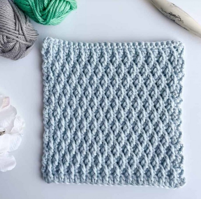 Alpine Crochet Stitch Photo Tutorial