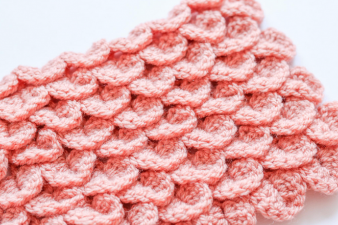 Crochet Basics: Crocodile Stitch