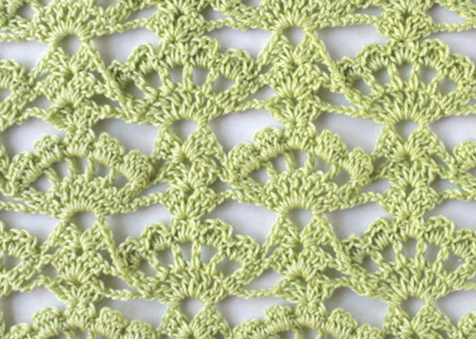 Crochet Stitch: Airy Lace Shell Stitch