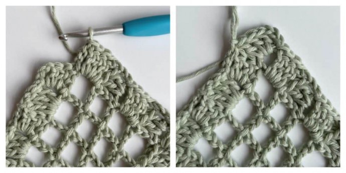 Mesh Crochet Stitch in Corner to Corner Photo Tutorial