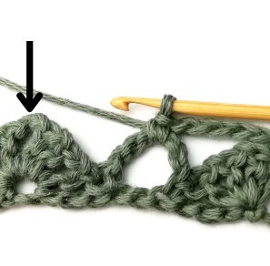 Stacked Triangles and Eyelet Crochet Stitch Photo Tutorial