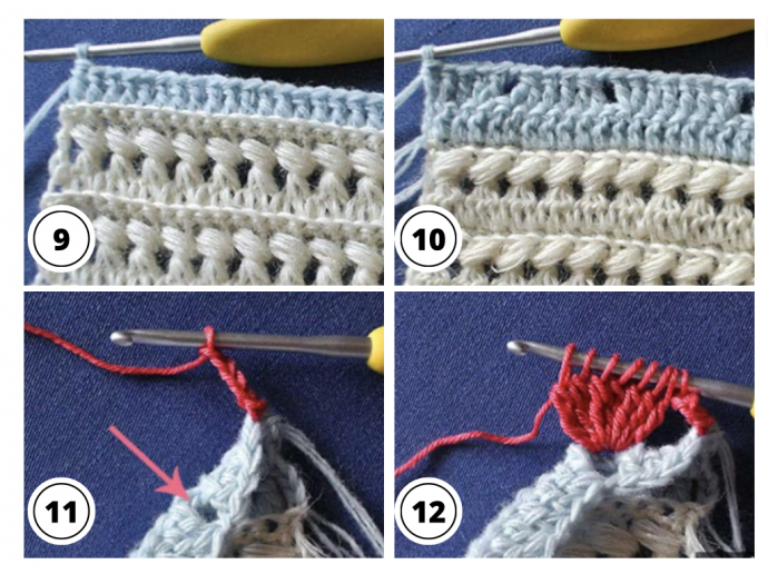 Crochet Textured Cherry Stitch