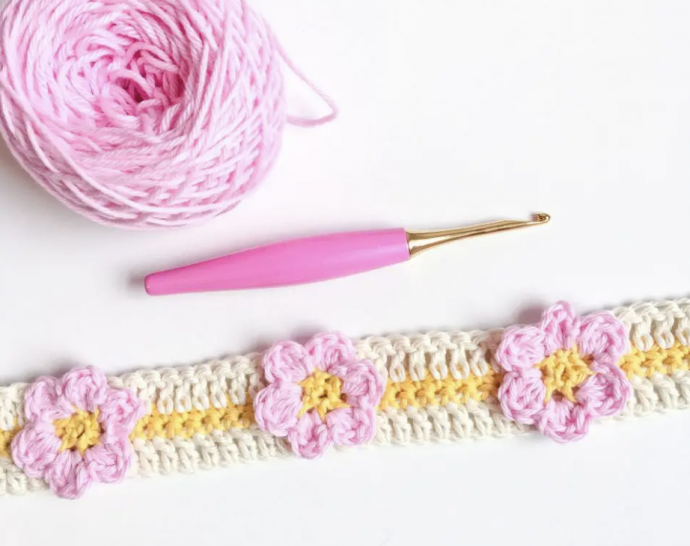 How to Crochet the Cherry Blossom Flower Crochet Stitch Photo Tutorial