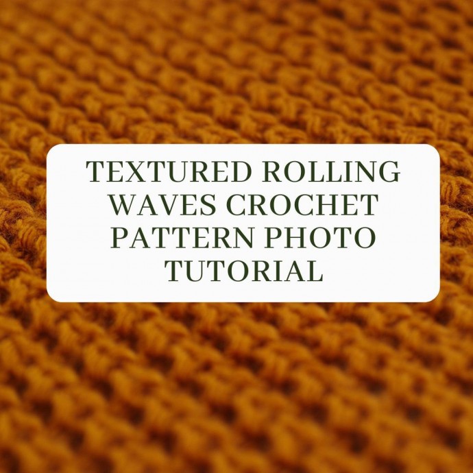 Textured Rolling Waves Crochet Pattern Photo Tutorial