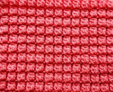 How To Crochet the Half Bobble Stitch Photo Tutorial