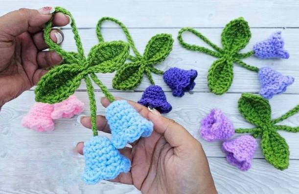 Crochet Bell Flower Bag Charm Tutorial Crochet Bell Flower Bag Charm Tutorial