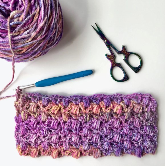 Easy Lace Clusters Crochet Stitch Photo Tutorial