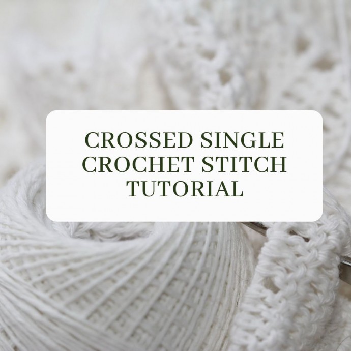 Crossed Single Crochet Stitch Tutorial