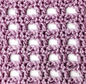 Double Mesh Crochet Stitch Photo Tutorial