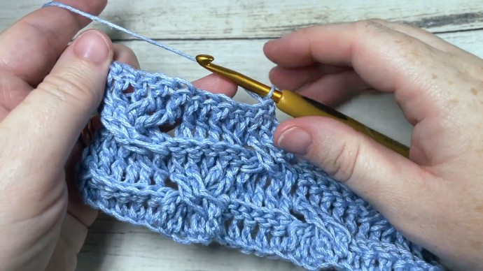 How to Crochet the Slanted Brick Stitch Photo Tutorial