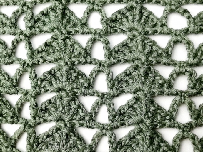 Stacked Triangles and Eyelet Crochet Stitch Photo Tutorial Stacked Triangles and Eyelet Crochet Stitch Photo Tutorial
