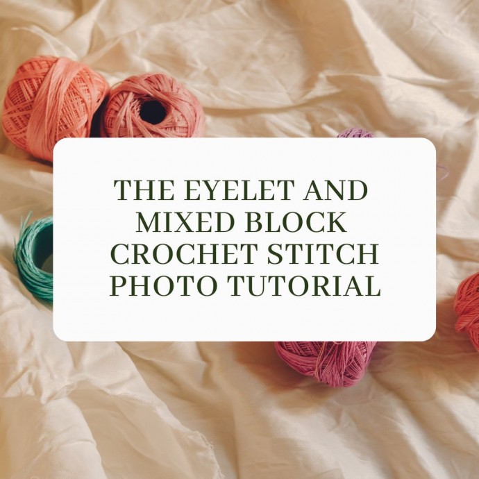 The Eyelet and Mixed Block Crochet Stitch Photo Tutorial