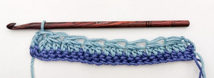 Waves and Stripes Crochet Stitch Photo Tutorial