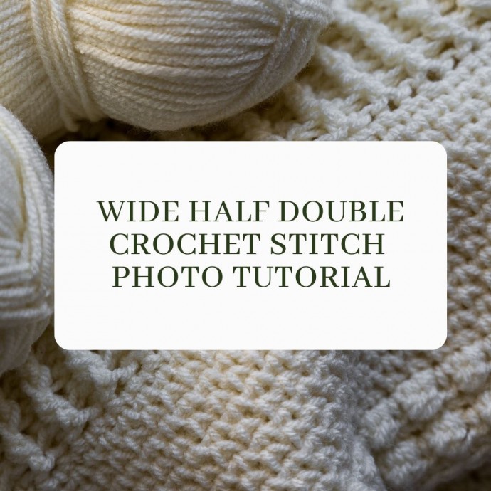 Wide Half Double Crochet Stitch Photo Tutorial