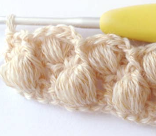 Crochet textured puff stitch