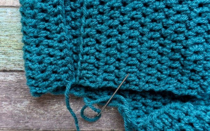 Invisible Shoulder Seam for Crochet Garments