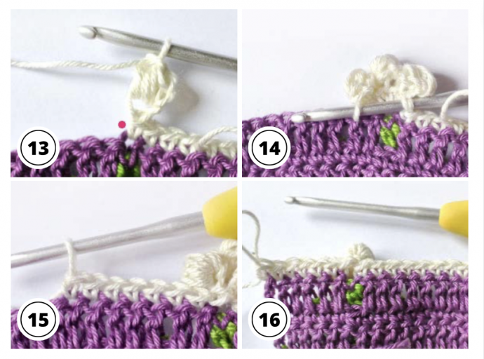 Crochet Flower Puff Stitch Crochet Tutorial