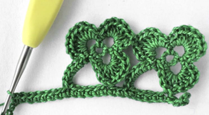 Crochet Lace Leaf Stitch