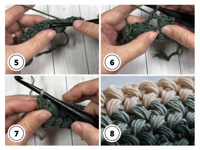 Crochet Tutorial: Braided Puff Stitch